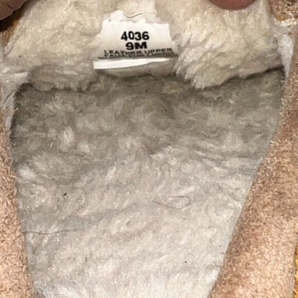 Minnetonka Moccasin Slippers Womens 9M Brown Suede Winter Warm Comfort Loafers - Picture 8 of 8